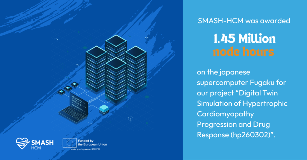 Advancing HCM Research: SMASH-HCM secures Access to Fugaku supercomputer Graphic of SMASH HCM receiving node hours on Fugaku